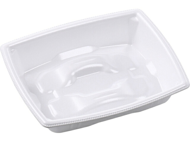 【1200枚】角盛鉢15-12(30)A 白 エフピコ 鮮魚 魚 食品スーパー 使い捨て 00302752
