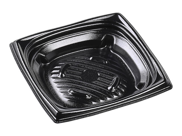 【400点】弁当容器 MFPパステ17-17 本体 黒 エフピコ 00306909
