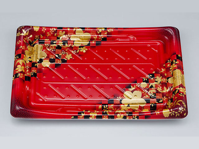 【400枚】SFうま皿36 花雅赤本体 シーピー化成 00309880