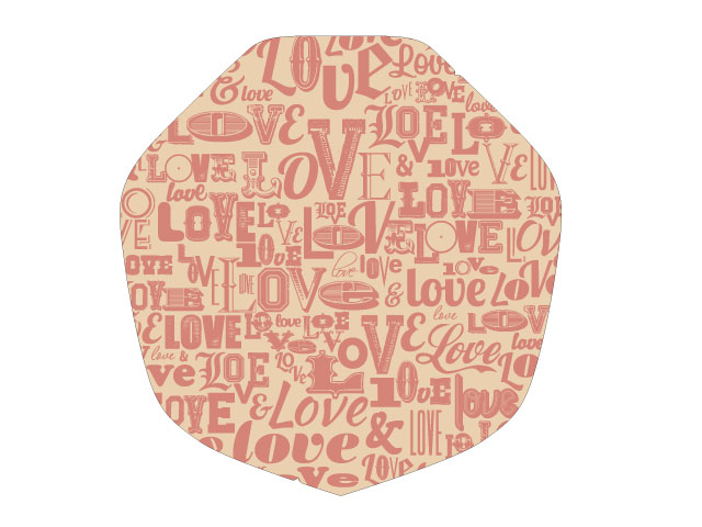 クレープ包装紙 ラミクレープクラフト 変形 LOVE アオトプラス 袋 入れ物 00315087