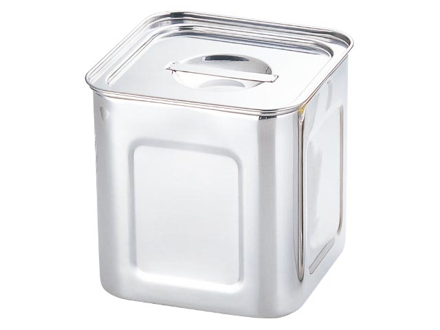 【1個】UK 角･深型キッチンポット･ダブルウォール15cm(セット) 保存容器 ケース 入れ物 調理 料理 小物 00316560 プロステ