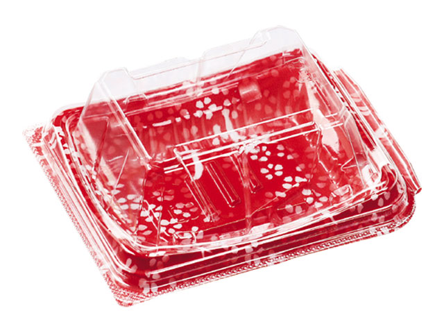 【1800枚】SAY-10-12 花おどり赤 エフピコ フードパック 弁当 お弁当 食品容器 閉まらない容器 00397869