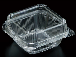 【1500枚】ユニコン GT-120-H透明 スミ フードパック 弁当 お弁当 篏合 かちっと閉まる 00404820