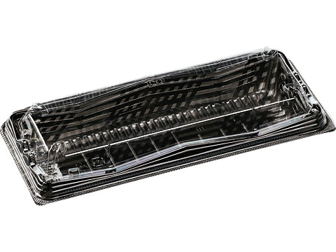 【800枚】SA氷河24-10 グレイス黒 エフピコ フードパック 弁当 お弁当 食品容器 閉まらない容器 00446257