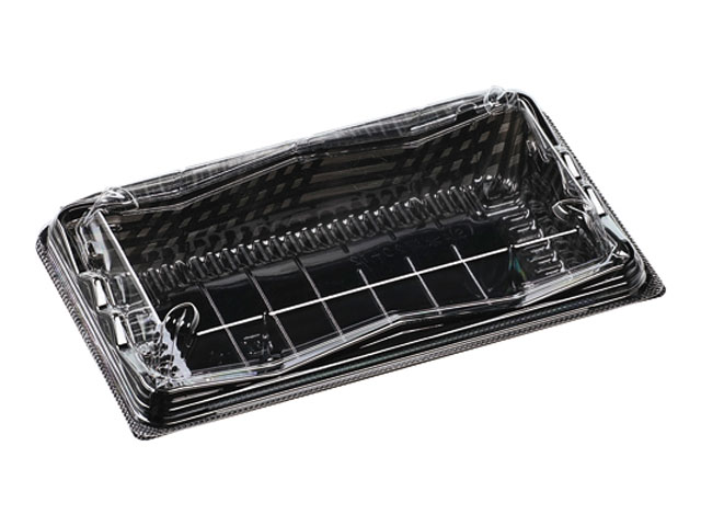 【900枚】SA氷河20-12 グレイス黒 エフピコ フードパック 弁当 お弁当 食品容器 閉まらない容器 00446258