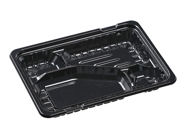 【400点】弁当容器 MSD箱弁23-17-2 本体 黒 エフピコ 00470651