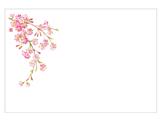 【3000枚】テーブルマット 上質-No.128 しだれ桜 カミイソ産商 00487438