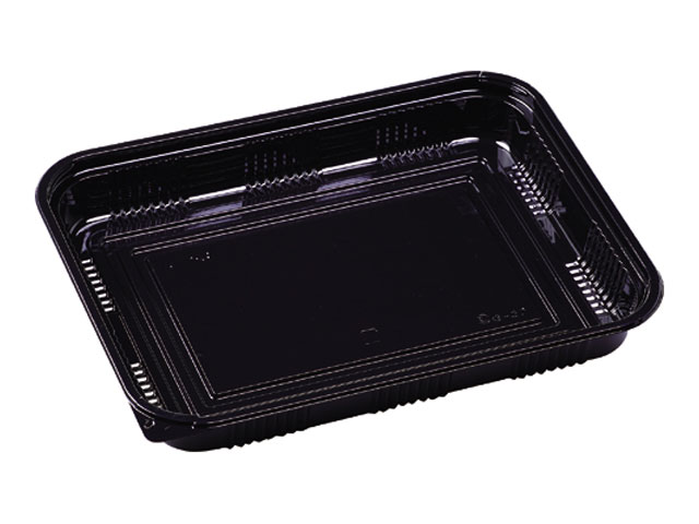 【200枚】MSD-IC-530本体 黒 エフピコ 寿司 鮮魚 使い捨て 容器 00511725｜プロステアウトレット