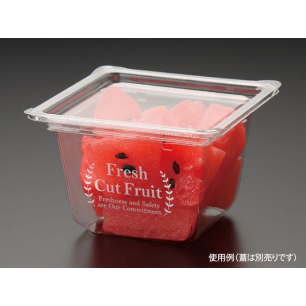 【600枚】マルチカップCUBE1380 CF白 パックスタイル 青果容器 フルーツ容器 農産物 使い捨て容器 00534559|プロステアウトレット