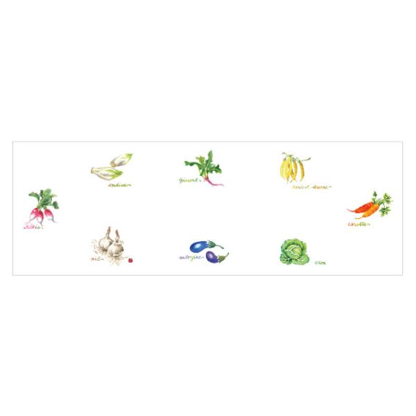【1000点】テーブルマット おてもとマット No.3467 旬の野菜 カミイソ産商 00535856