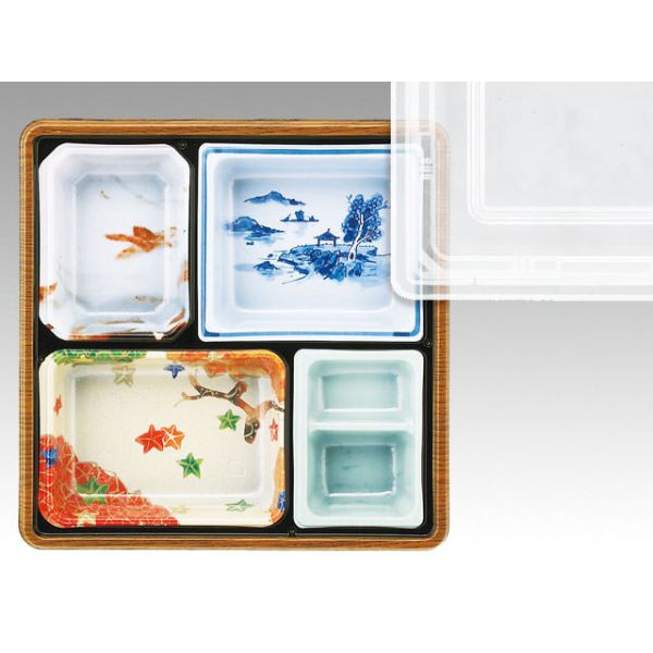 【200セット】T-85 セット(蓋透明) アヅミ産業 仕出し弁当 仕出 出前 00551486