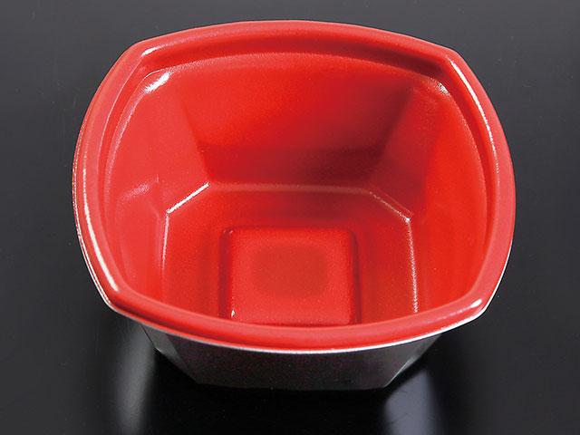 【600枚】Kランチ-8 本体耐熱赤黒 ケーピープラテック 丼容器 どんぶり 丼 00564131｜プロステアウトレット