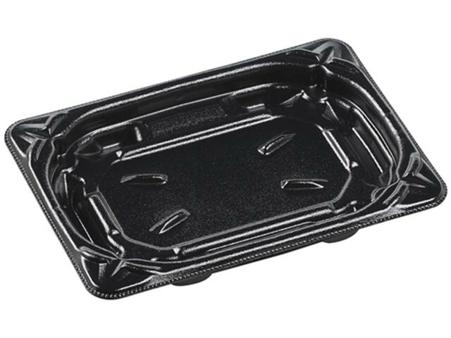 【600枚】MFPグリル18-13内嵌合本体 黒 エフピコ 食品容器 使い捨て容器 容器 00564647