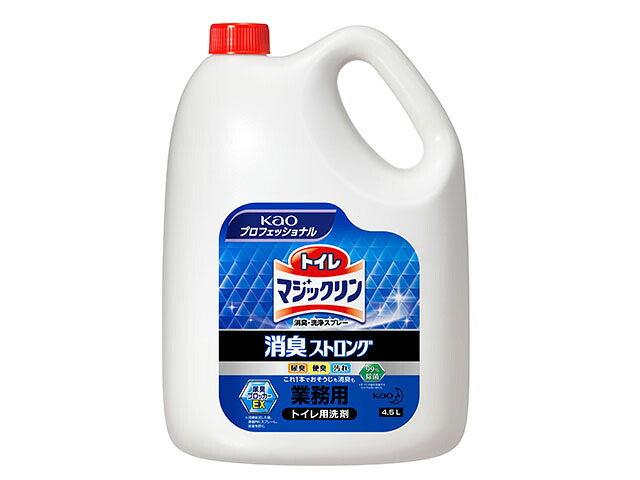 【4本】トイレマジックリン消臭・洗浄スプレー 消臭ストロング 業務用4.5L 花王 00573969 プロステ