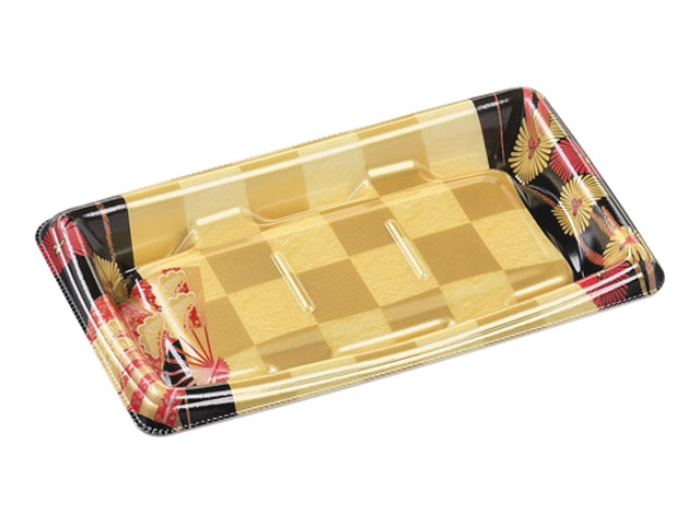 【1000枚】MTD20-12平ヨコ 本体 扇市松金 エフピコ 食品トレー トレー 食品スーパー 使い捨て 00584572