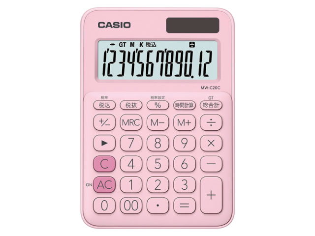 【10台】カシオ 電卓ミニ12桁 MW-C20C-PK-N カシオ 00635865 プロステ 8,802円