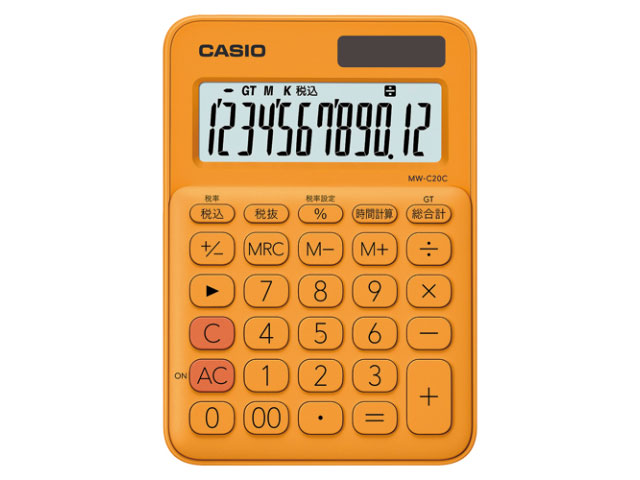 【10台】カシオ 電卓ミニ12桁 MW-C20C-RG-N カシオ 00635868 プロステ