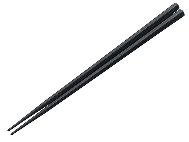 【500膳】SPS22.5cmえびす筋目五角箸黒OM 福井クラフト 00636235 プロステ|プロステアウトレット