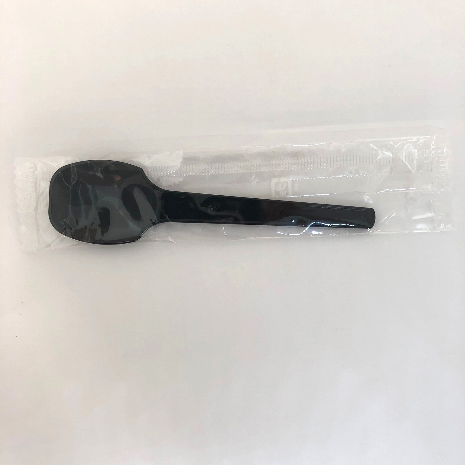 【10000本】袋入中スプーンB#100黒(500入 アサヒ徳島 使い捨てスプーン テイクアウト 持ち帰り 00652289 プロステ