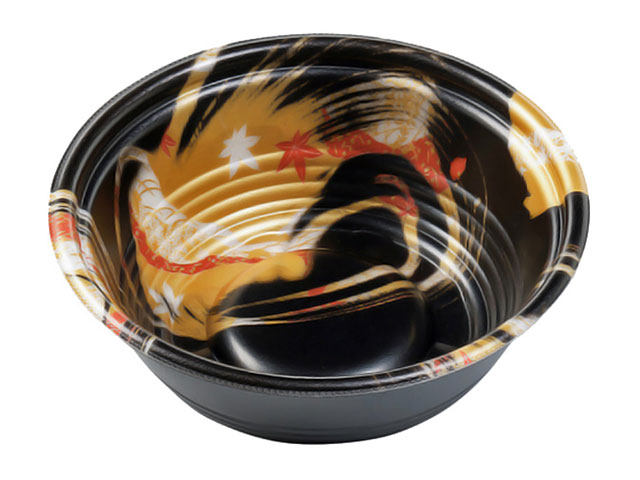 【600枚】MFPホット麺18小(60)R風金黒 エフピコ 00664600