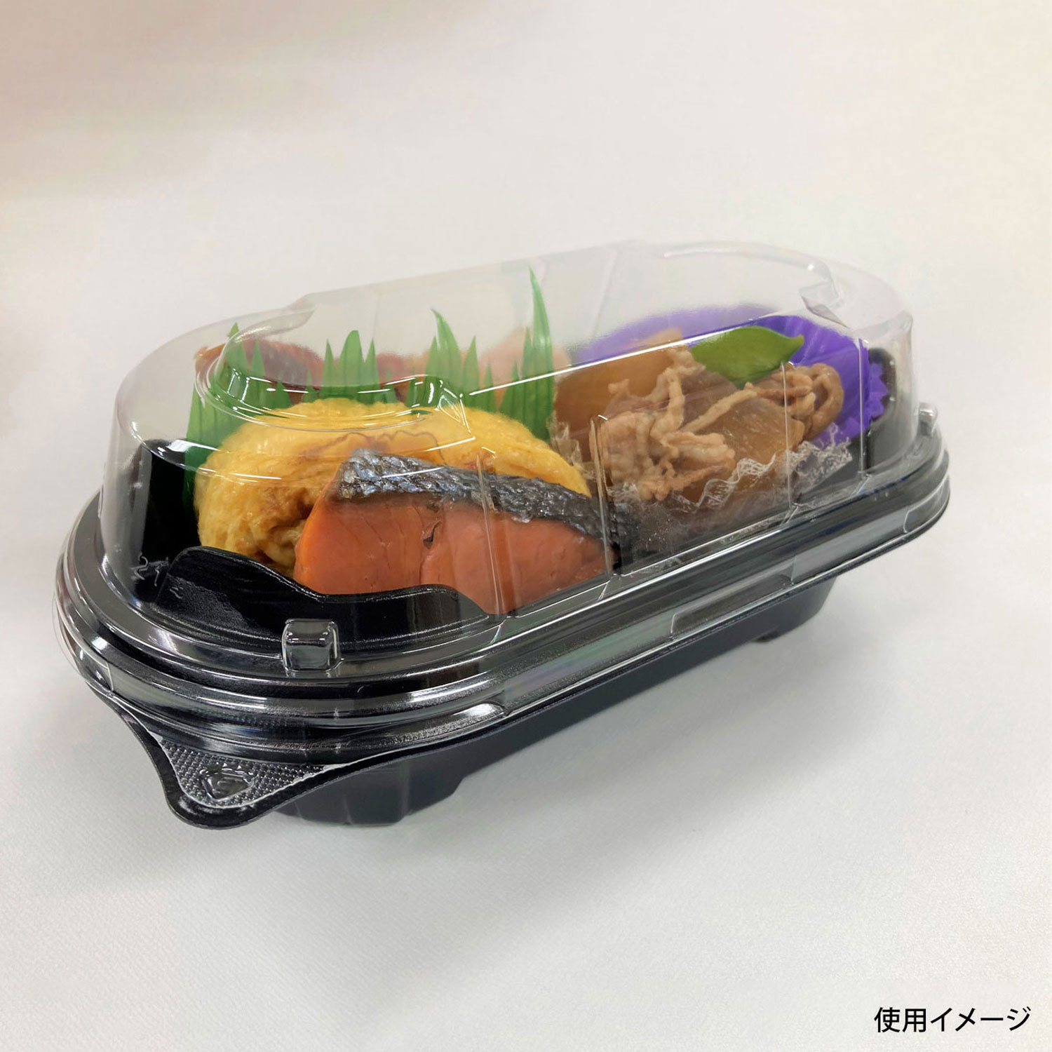 【600点】弁当容器 BFNプランチ21 黒本体 シーピー化成 00683576