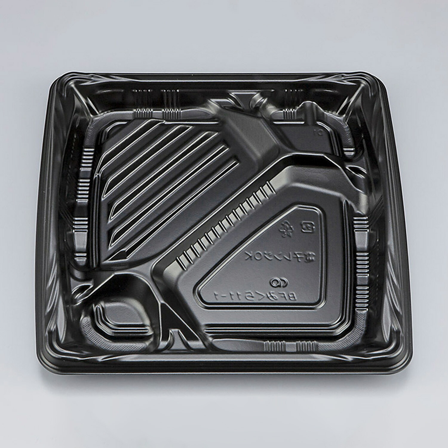 【300点】弁当容器 BFみくら11-1 黒 本体 シーピー化成 00684904