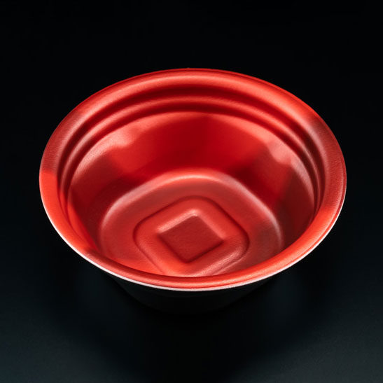 【600枚】惣菜・スープ容器 リスパック ホット ほっこり 145-50B ソワレレッド 00400748