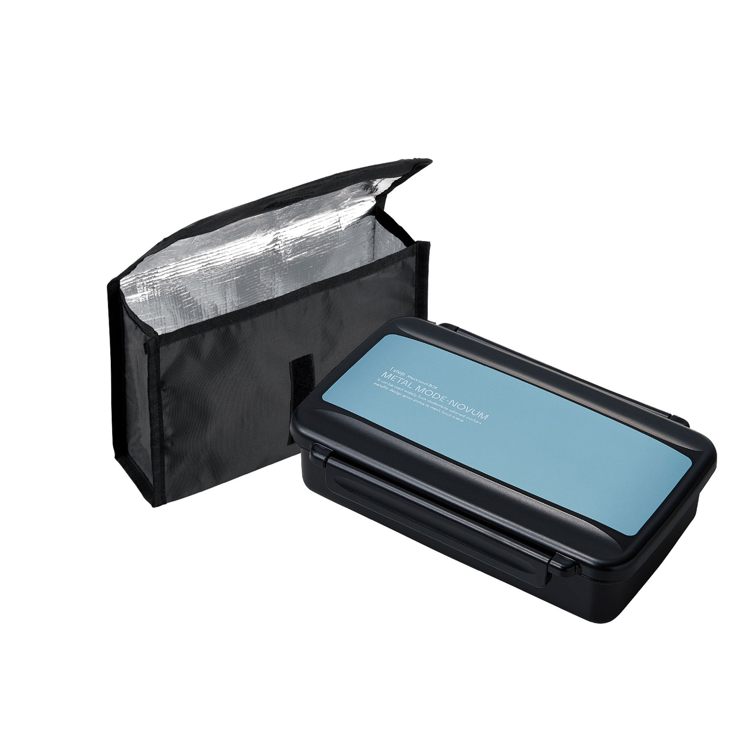 【30セット】弁当箱・保冷バッグ メタルモード ノーム ランチボックス保冷ケース付 BL-17HSE ライトブルー 00417045 34,168円