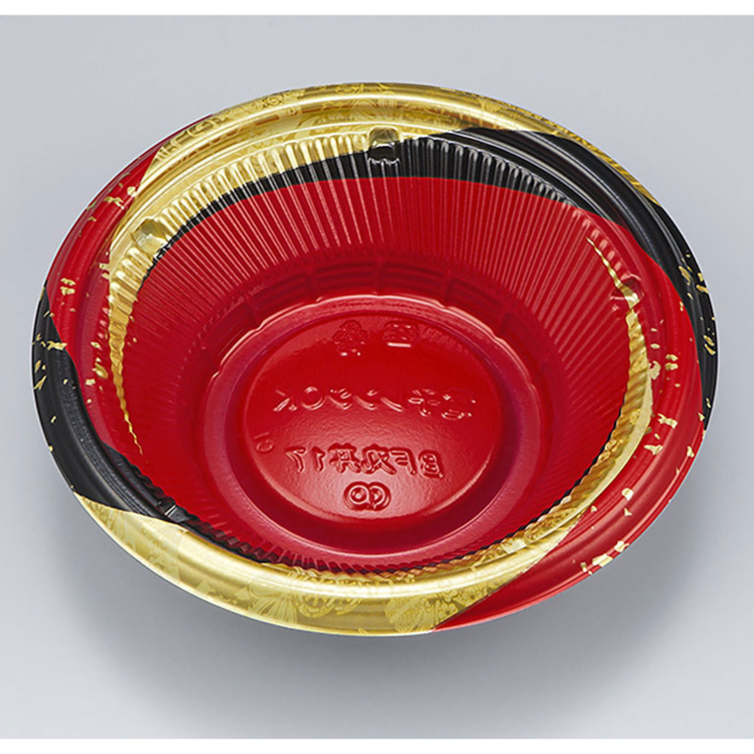 【900枚】どんぶり容器 シーピー化成 BF丸丼17 月丸赤 本体 00631089