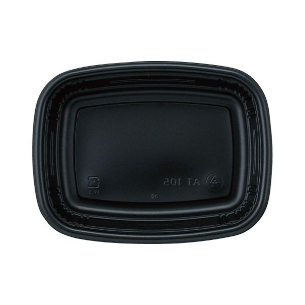 【1800枚】弁当容器 アヅミ産業 AT-105 本体 黒 00431125