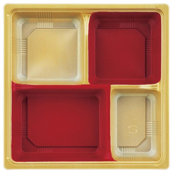 【800枚】弁当容器 アヅミ産業 T-70-G 赤金 00431427 28,205円