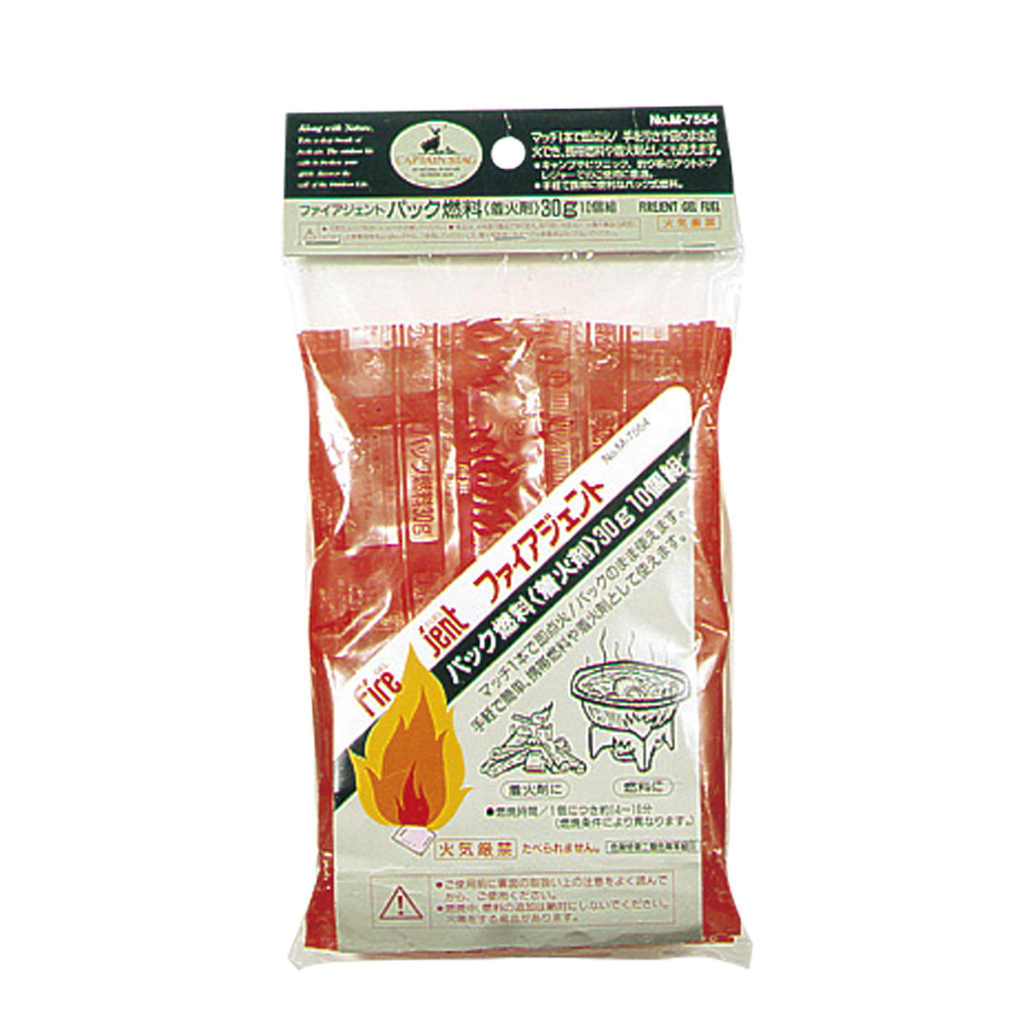 【40袋】アウトドア用品 パール金属 ファイアジェントパック燃料(着火剤) 30g 10個組 00437068 プロステ