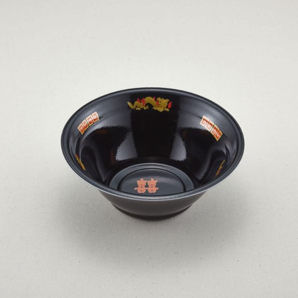 【450枚】麺容器 青葉紙業 ラーメン 中 本体 黒龍 00429462|プロステアウトレット