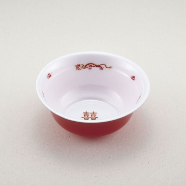 【450枚】麺容器 青葉紙業 ラーメン 特中 本体 龍外赤 00429473