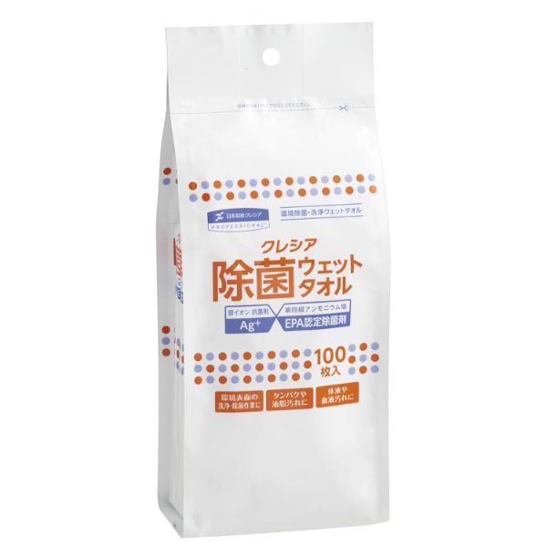 【20個】清掃用品 日本製紙クレシア クレシア 除菌ウェットタオル 詰め替え用 00445035 プロステ｜プロステアウトレット