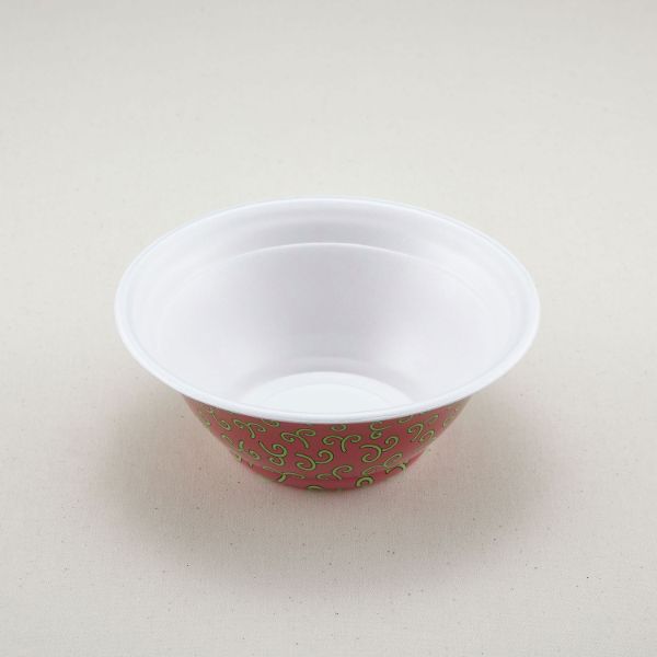 【450枚】麺容器 青葉紙業 ラーメン 中 本体 赤からくさ 00446417｜プロステアウトレット