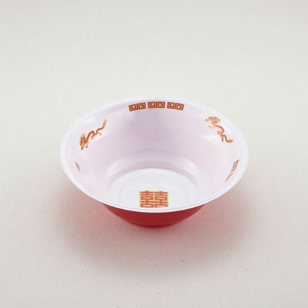 【900枚】麺容器 青葉紙業 ラーメン 中浅 本体 中華外赤 00625540｜プロステアウトレット