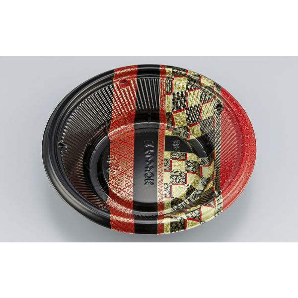 【600枚】どんぶり容器 シーピー化成 BF丸丼19L 越後赤本体 00705628
