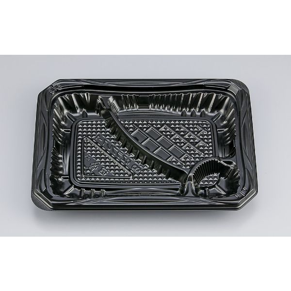 【600枚】弁当容器 シーピー化成 CZラプレ7-1 BS黒本体 00709729