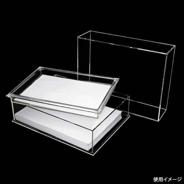 【1個】クルーズ 事務用品 アクリル決済箱 中蓋付 A4 CRC8501 00463311 プロステ