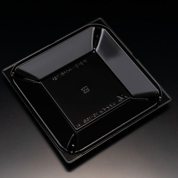 【900枚】リスパック オードブル容器 バイオ リファイン 15-16B 黒 00463714|プロステアウトレット