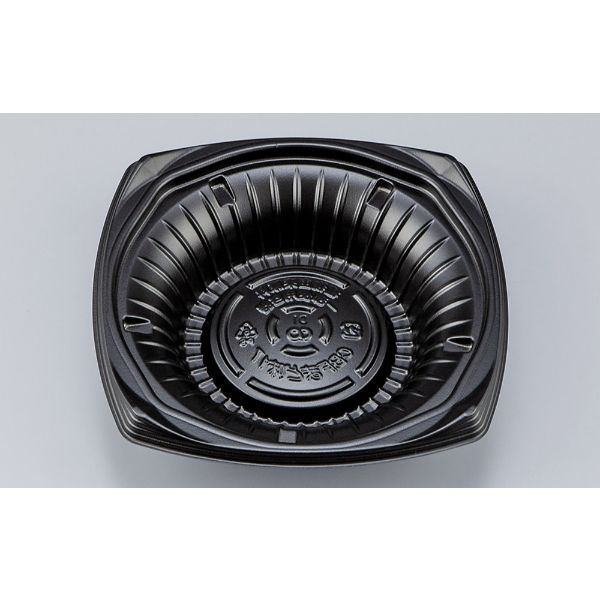 【450点】どんぶり容器 CBFまど味17 黒 本体 シーピー化成 00700852