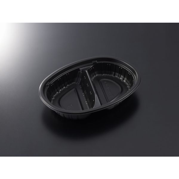 【600枚】中央化学 冷凍対応容器 耐寒CTフロズMS24-18 BK 身 00730786