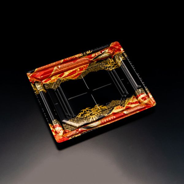【600枚】刺身・鮮魚容器 リスパック バイオPS 美枠 20-17B はれひ赤 00308890｜プロステアウトレット