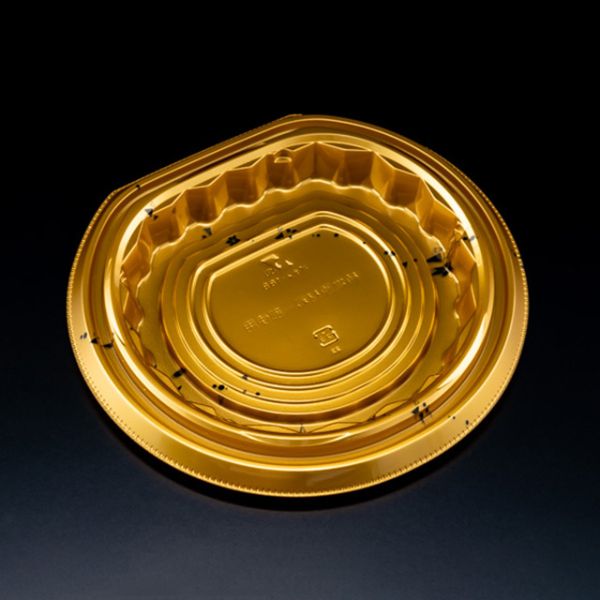 【600枚】サラダ・フルーツ容器 リスパック バイオ パティー 18B カリス金 00310254