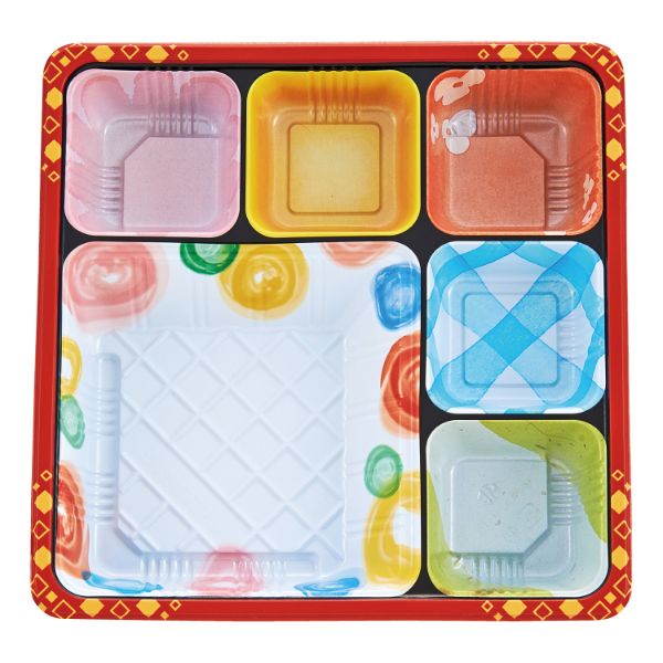 【1000枚】弁当容器 タカギ産業 TSR-70-4 柄付 本体 00323021