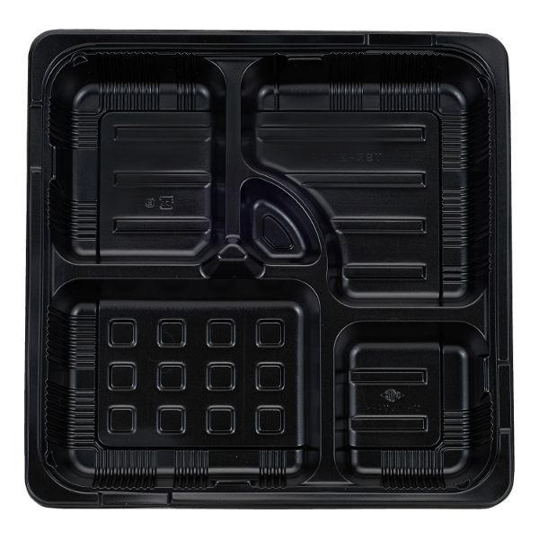 【400枚】弁当容器 タカギ産業 TSR-270P 黒 本体 00323860|プロステアウトレット