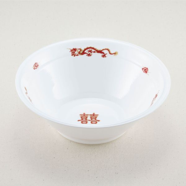 【600枚】麺容器 青葉紙業 ラーメン 大(本体)龍(600) 00429515