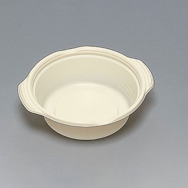 【900枚】麺・スープ容器 TR鍋 中 本体 クリーム 福助工業 00629047