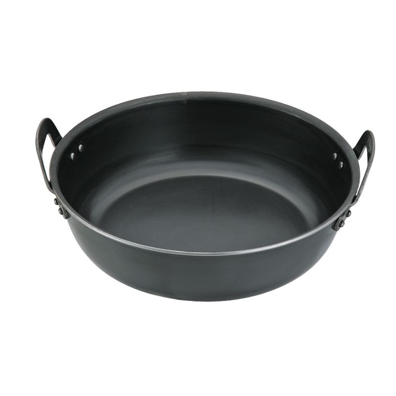 【1個】カンダ 調理道具 鉄プレス厚板揚鍋 27cm(4.8L) 00487239 プロステ